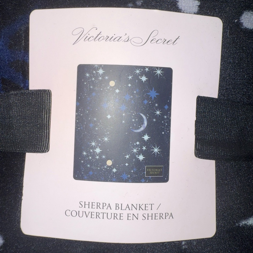 Victoria's Secret Starry Night Sherpa Blanket - Picture 2 of 4